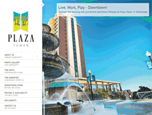 Tablet Screenshot of plazatowercondos.com